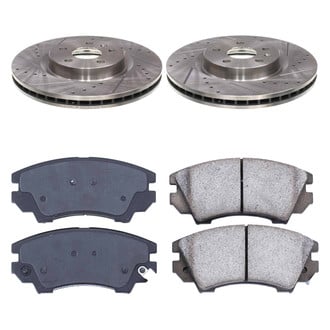 Callahan Brake Parts® - Drilled and Slotted Front Brake Kit