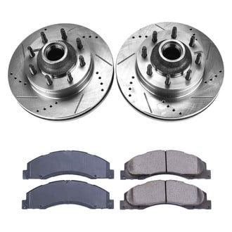 Callahan Brake Parts® - Drilled and Slotted Front Brake Kit