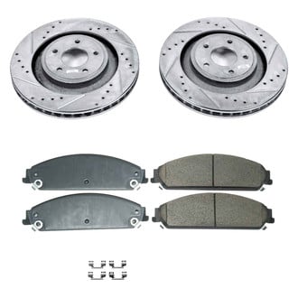 Callahan Brake Parts® - Drilled and Slotted Front Brake Kit