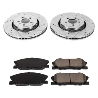 Callahan Brake Parts® - Drilled and Slotted Front Brake Kit