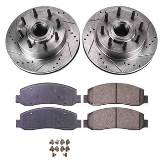Callahan Brake Parts® - Drilled and Slotted Front Brake Kit