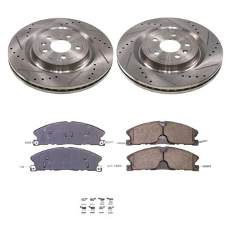 Callahan Brake Parts® - Drilled and Slotted Front Brake Kit