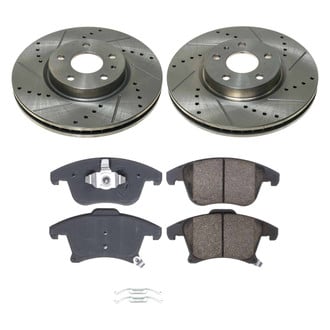 Callahan Brake Parts® - Drilled and Slotted Front Brake Kit