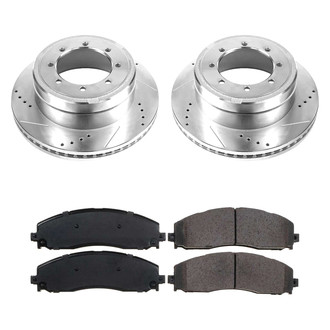 Callahan Brake Parts® - Drilled and Slotted Rear Brake Kit