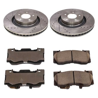 Callahan Brake Parts® - Drilled and Slotted Front Brake Kit