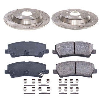 Callahan Brake Parts® - Drilled and Slotted Rear Brake Kit