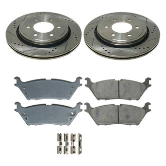 Callahan Brake Parts® - Drilled and Slotted Rear Brake Kit