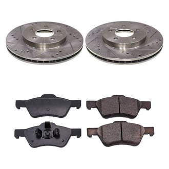 Callahan Brake Parts® - Drilled and Slotted Front Brake Kit