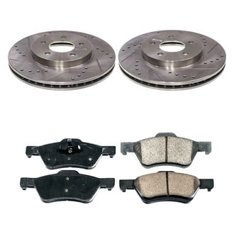 Callahan Brake Parts® - Drilled and Slotted Front Brake Kit
