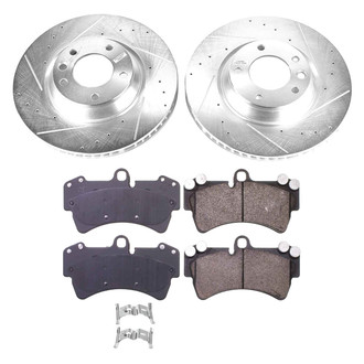 Callahan Brake Parts® - Drilled and Slotted Front Brake Kit