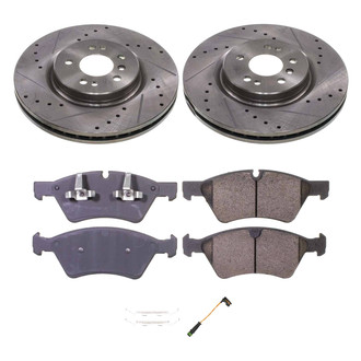 Callahan Brake Parts® - Drilled and Slotted Front Brake Kit
