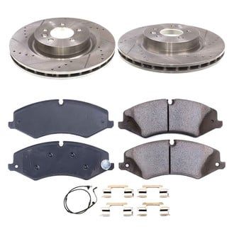 Callahan Brake Parts® - Drilled and Slotted Front Brake Kit