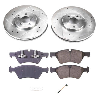 Callahan Brake Parts® - Drilled and Slotted Front Brake Kit