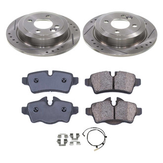 Callahan Brake Parts® - Drilled and Slotted Rear Brake Kit