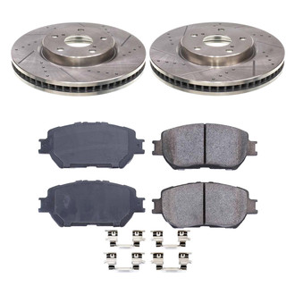 Callahan Brake Parts® - Drilled and Slotted Front Brake Kit
