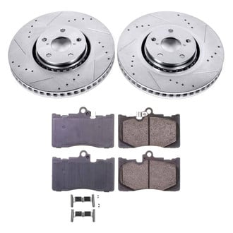 Callahan Brake Parts® - Drilled and Slotted Front Brake Kit
