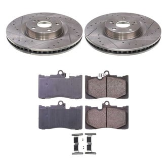 Callahan Brake Parts® - Drilled and Slotted Front Brake Kit