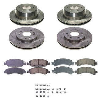 Callahan Brake Parts® - Drilled and Slotted Front and Rear Brake Kit