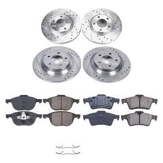 Callahan Brake Parts® - Drilled and Slotted Brake Kit