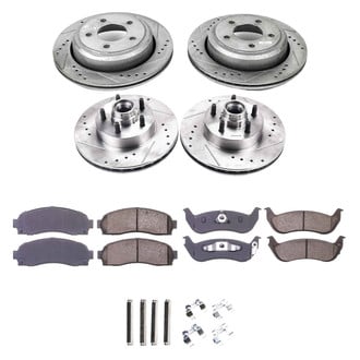 Callahan Brake Parts® - Drilled and Slotted Front and Rear Brake Kit