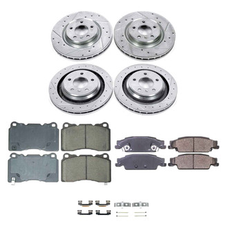 Callahan Brake Parts® - Drilled and Slotted Front and Rear Brake Kit
