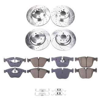 Callahan Brake Parts® - Drilled and Slotted Front and Rear Brake Kit