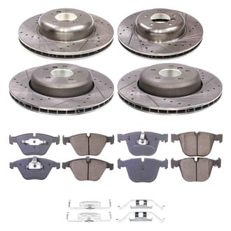 Callahan Brake Parts® - Drilled and Slotted Front and Rear Brake Kit