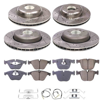 Callahan Brake Parts® - Drilled and Slotted Front and Rear Brake Kit