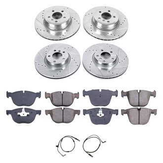Callahan Brake Parts® - Drilled and Slotted Front and Rear Brake Kit