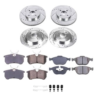 Callahan Brake Parts® - Drilled and Slotted Front and Rear Brake Kit