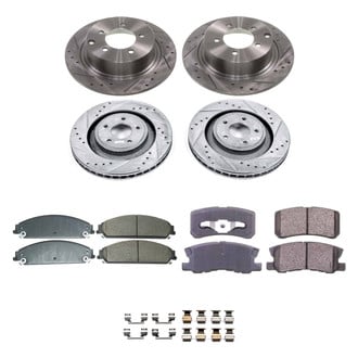 Callahan Brake Parts® - Drilled and Slotted Front and Rear Brake Kit