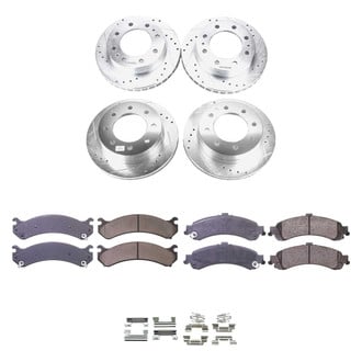 Callahan Brake Parts® - Drilled and Slotted Front and Rear Brake Kit