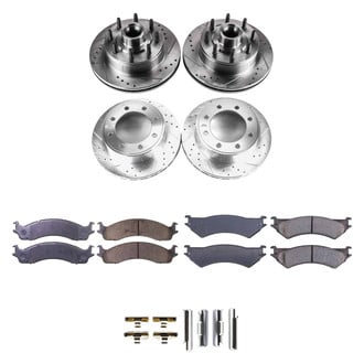 Callahan Brake Parts® - Drilled and Slotted Front and Rear Brake Kit