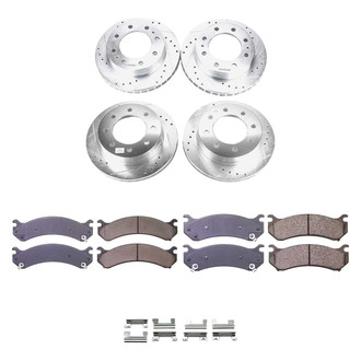 Callahan Brake Parts® - Drilled and Slotted Front and Rear Brake Kit