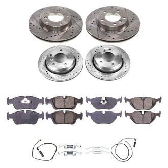 Callahan Brake Parts® - Drilled and Slotted Front and Rear Brake Kit