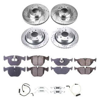 Callahan Brake Parts® - Drilled and Slotted Front and Rear Brake Kit