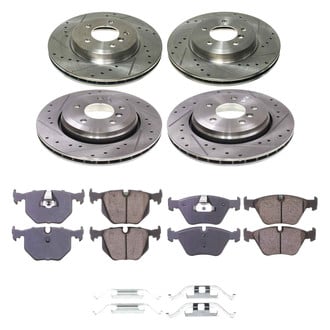 Callahan Brake Parts® - Drilled and Slotted Front and Rear Brake Kit