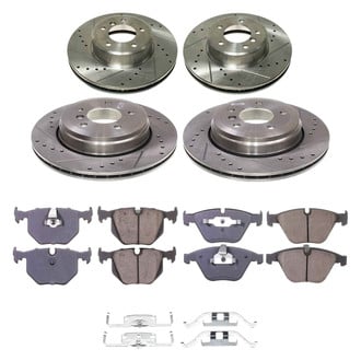 Callahan Brake Parts® - Drilled and Slotted Front and Rear Brake Kit
