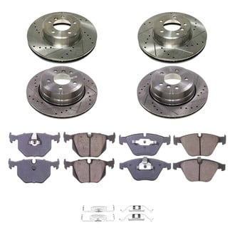 Callahan Brake Parts® - Drilled and Slotted Front and Rear Brake Kit