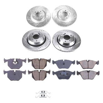 Callahan Brake Parts® - Drilled and Slotted Front and Rear Brake Kit
