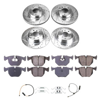Callahan Brake Parts® - Drilled and Slotted Front and Rear Brake Kit