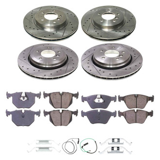 Callahan Brake Parts® - Drilled and Slotted Front and Rear Brake Kit
