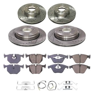 Callahan Brake Parts® - Drilled and Slotted Front and Rear Brake Kit