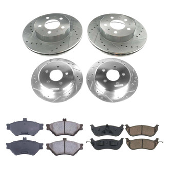 Callahan Brake Parts® - Drilled and Slotted Front and Rear Brake Kit