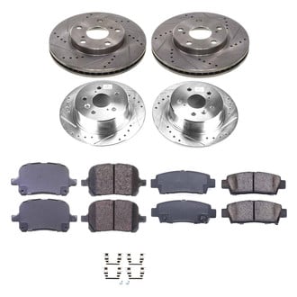 Callahan Brake Parts® - Drilled and Slotted Front and Rear Brake Kit