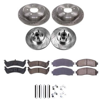 Callahan Brake Parts® - Drilled and Slotted Front and Rear Brake Kit