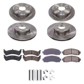 Callahan Brake Parts® - Drilled and Slotted Front and Rear Brake Kit