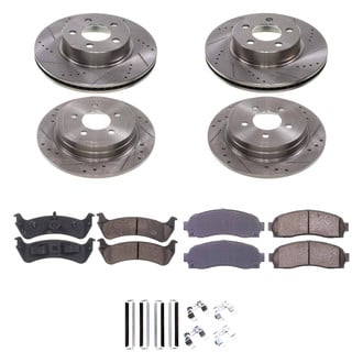 Callahan Brake Parts® - Drilled and Slotted Front and Rear Brake Kit