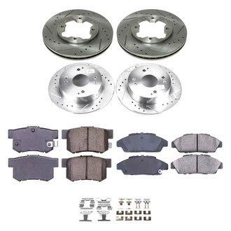 Callahan Brake Parts® - Drilled and Slotted Front and Rear Brake Kit