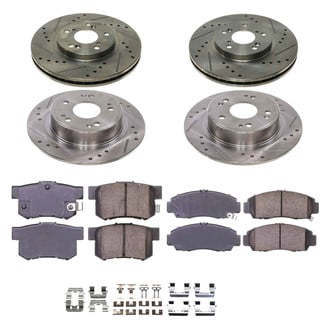 Callahan Brake Parts® - Drilled and Slotted Front and Rear Brake Kit